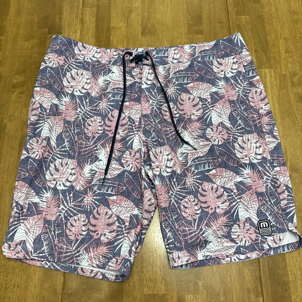 Travis Mathew Foot the Bill board shorts men's 36 Tropical‎ Hawaiian swim beach